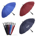 16 Ribs Auto Open Straight Umbrella